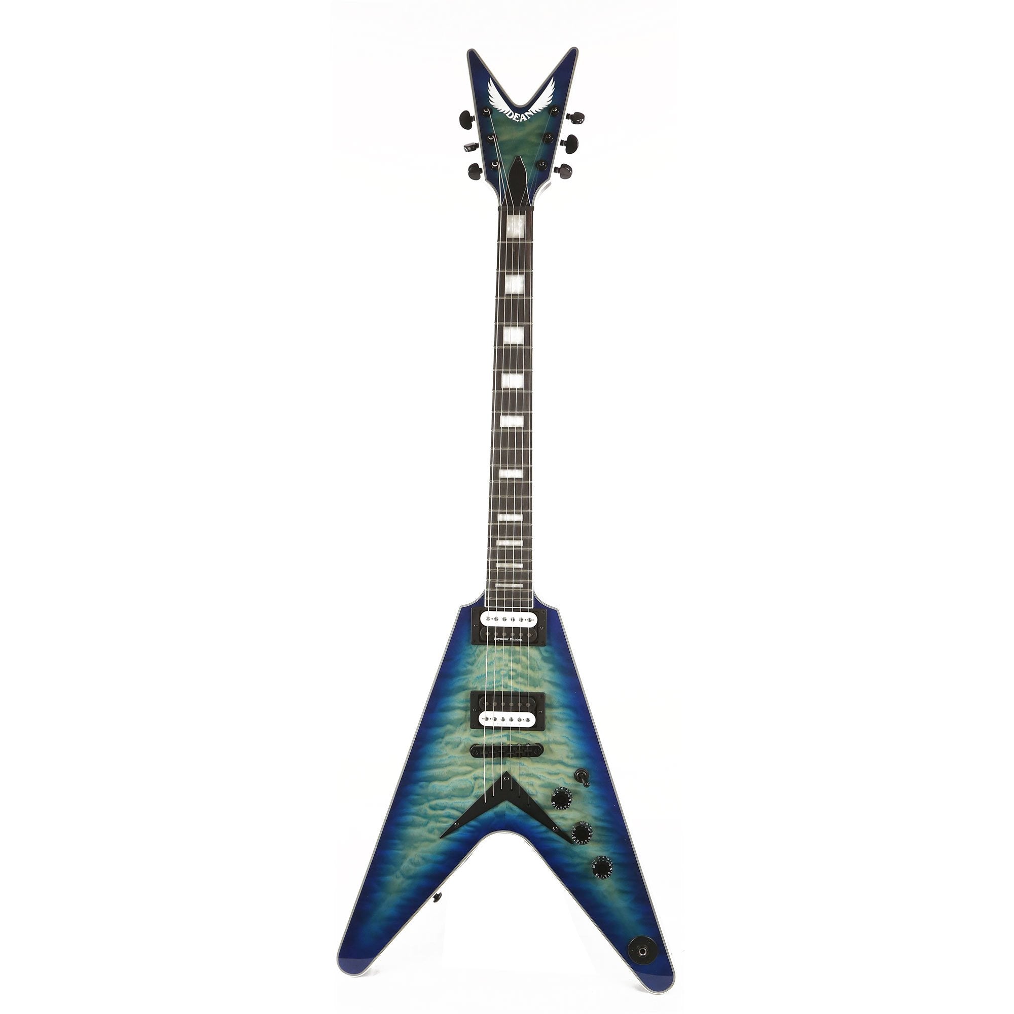 DEAN Vシェイプギター　セイモアダンカンPU Dean V Select Quilt Top Ocean Burst Used | The Music Zoo