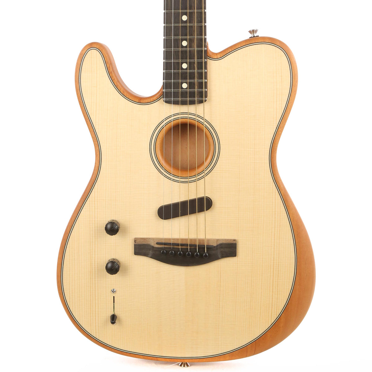 Fender American Acoustasonic Telecaster Left-Handed Natural — 1