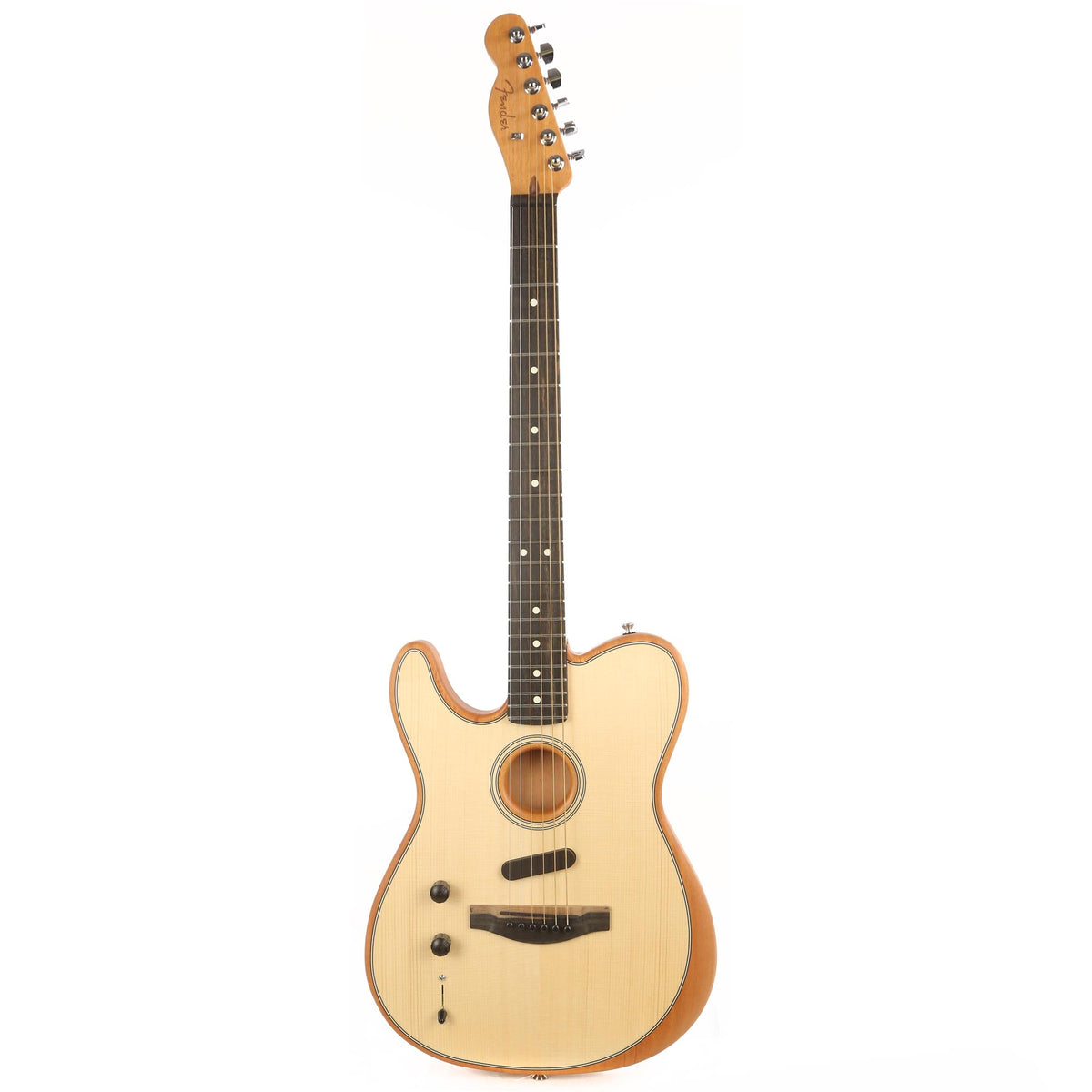 Fender American Acoustasonic Telecaster Left-Handed Natural — 2