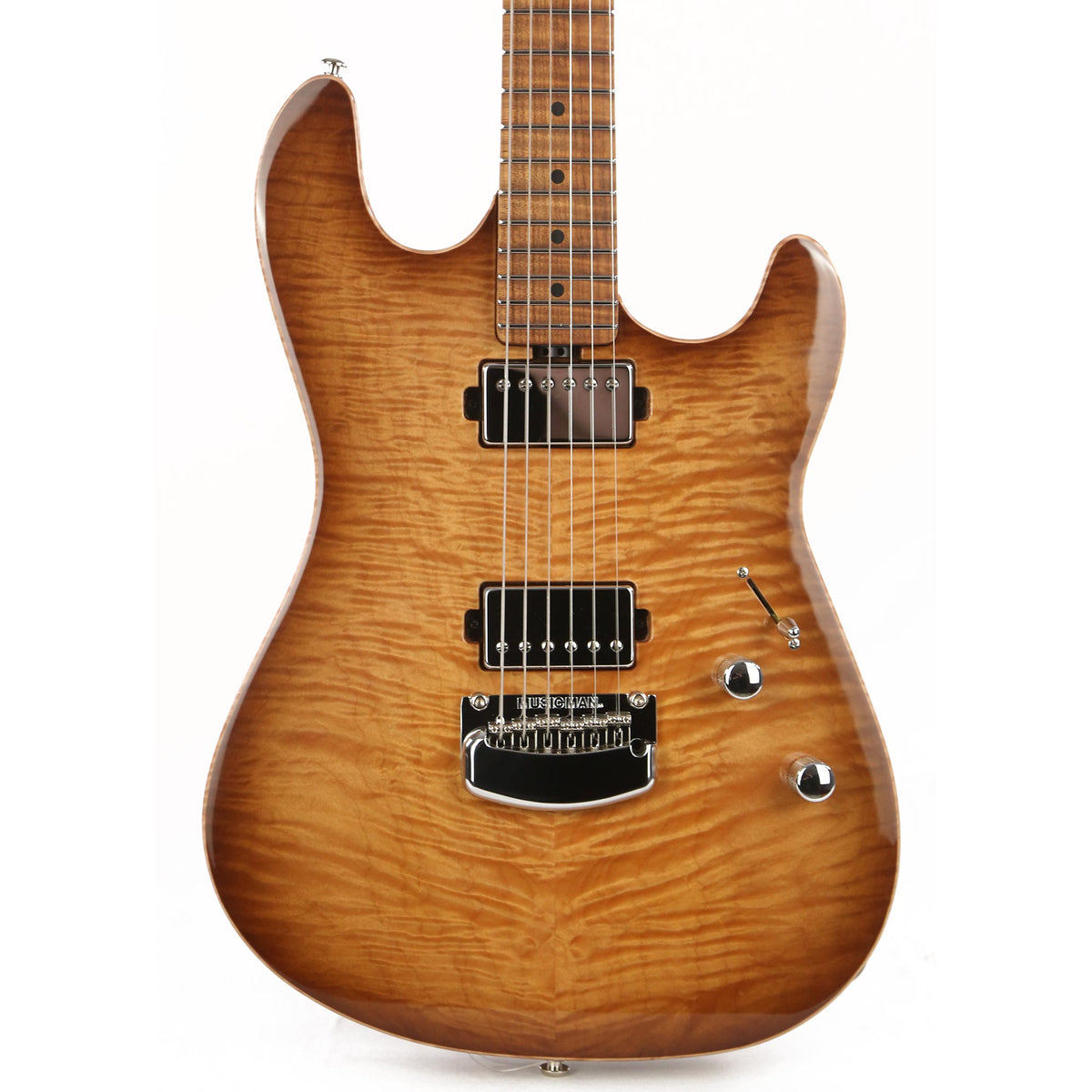 Ernie Ball Music Man Sabre Guitar HH Honey Suckle — 1
