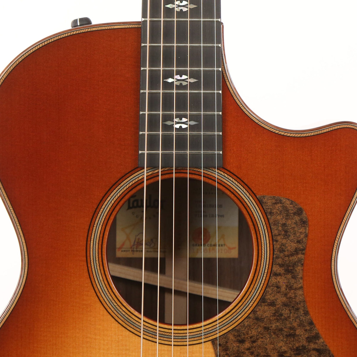 Taylor 712ce 12-Fret Grand Concert Acoustic-Electric Western Sunburst 2019 — 5