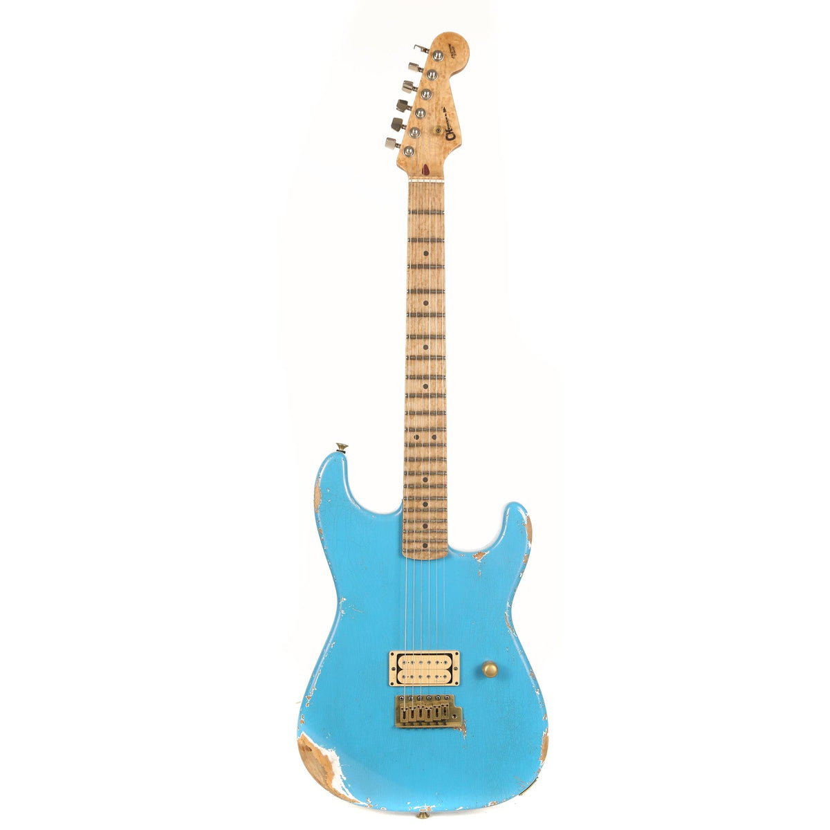 Charvel Custom Shop San Dimas Nitro Aged Robins Egg Blue Masterbuilt Red Dave — 2