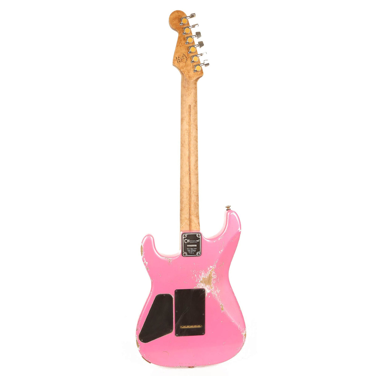 Charvel Custom Shop San Dimas Nitro Aged Bubble Gum Pink Masterbuilt Red Dave — 3