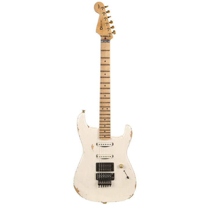 Charvel Custom Shop San Dimas Nitro Aged Masterbuilt Red Dave Pearl White