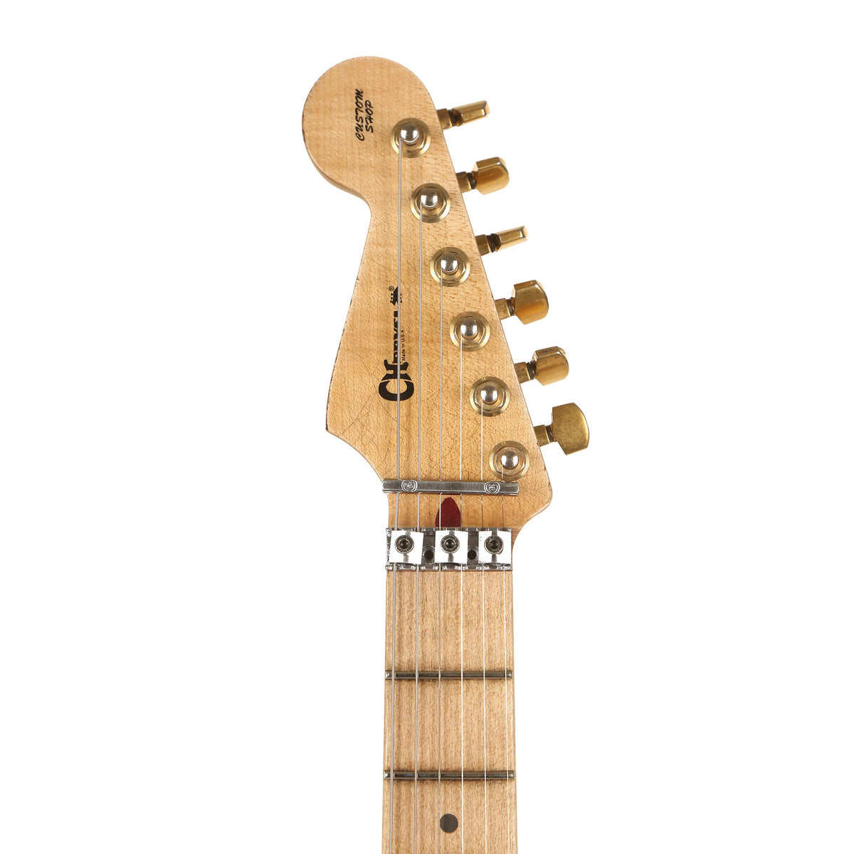 Charvel Custom Shop San Dimas Nitro Aged Masterbuilt Red Dave Pearl White — 4