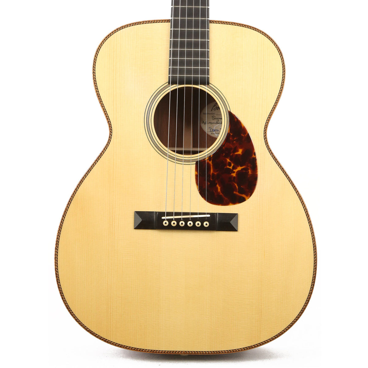 Bourgeois OM DB Signature Acoustic Adirondack Spruce and Madagascar Rosewood Natural — 1
