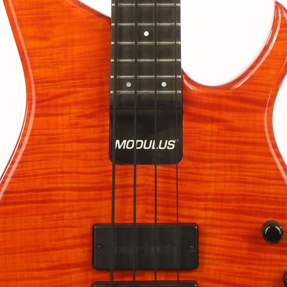 Modulus Quantum 4 Turbo Bass Orange Crush with 2Tek Bridge — 7
