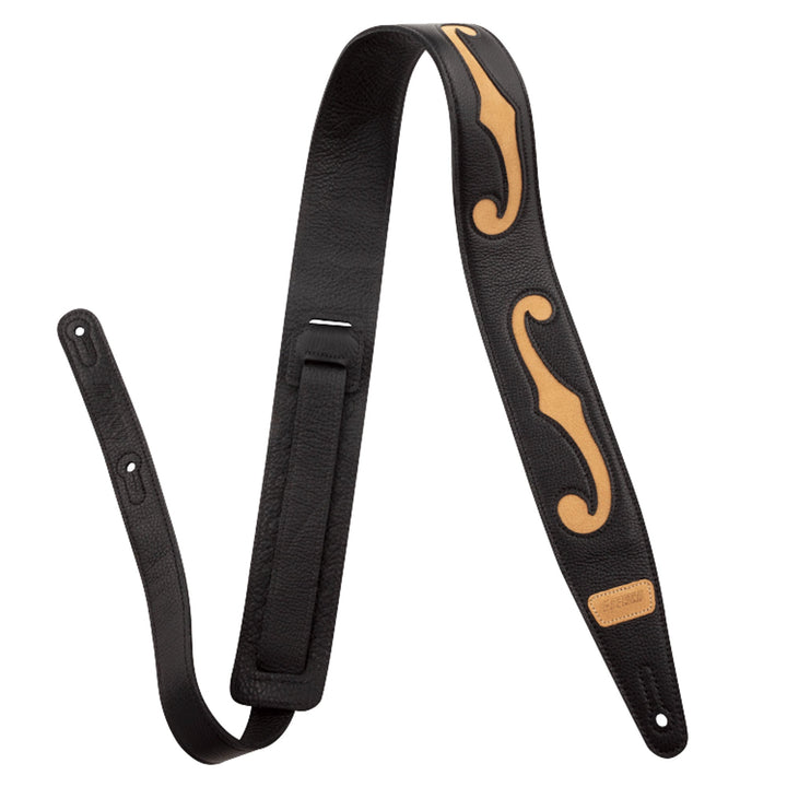Gretsch F-Holes Leather Strap Black and Tan