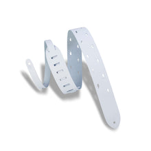 Levy's M12LBC-BLK Lightning Bolt Punch Out Guitar Strap White
