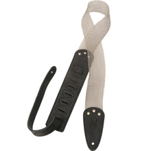 Levys M12MM-BLK Black Leather Guitar Strap