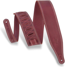 Levys M17BDS-BRG Guitar Strap Burgundy Leather