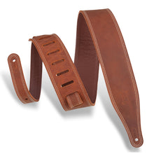 Levys M17BDS-BRN Brown Leather Guitar Strap