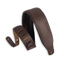 Levy's M26PD-DBR_DBR Padded Dark Brown Guitar Strap