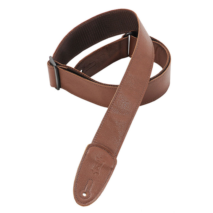 Levy's M7GP-BRN Brown Leather Guitar Strap