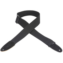 Levy's MC8-BLK-L Guitar Strap Black Cotton