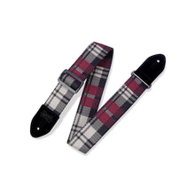 Levy's MC8VIN-010 Garnet Plaid Guitar Strap