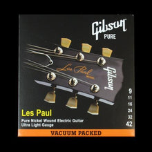 Gibson Les Paul Nickel Wound Electric Strings (Ultra Light 9-42)