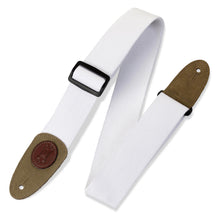 Levys MSSC8-WHT White Cotton Guitar Strap