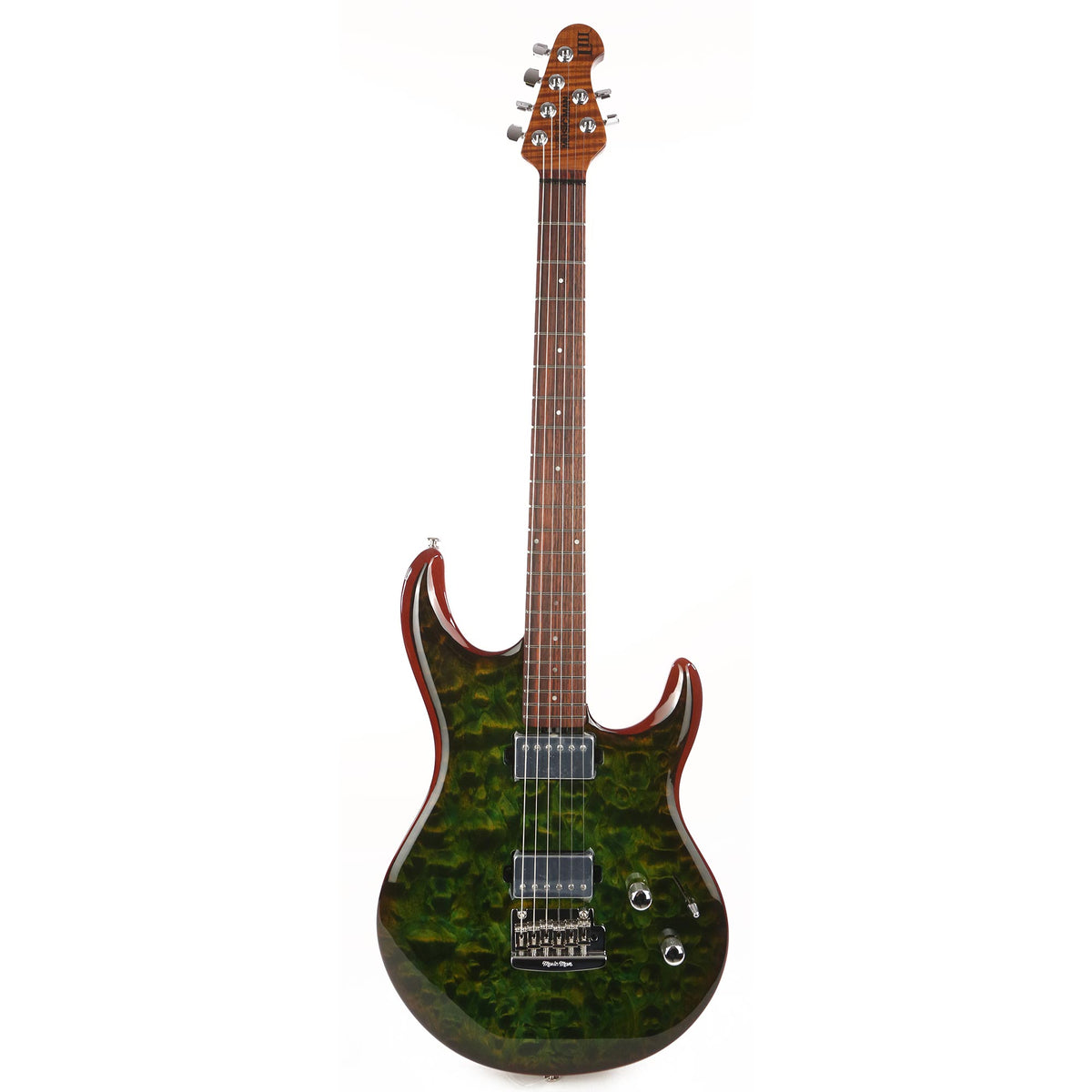 Ernie Ball Music Man Luke III Luscious Green Quilt Top — 2