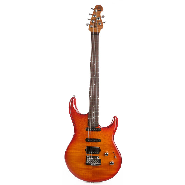 Ernie Ball Music Man Luke III HSS Cherry Burst Flame Used