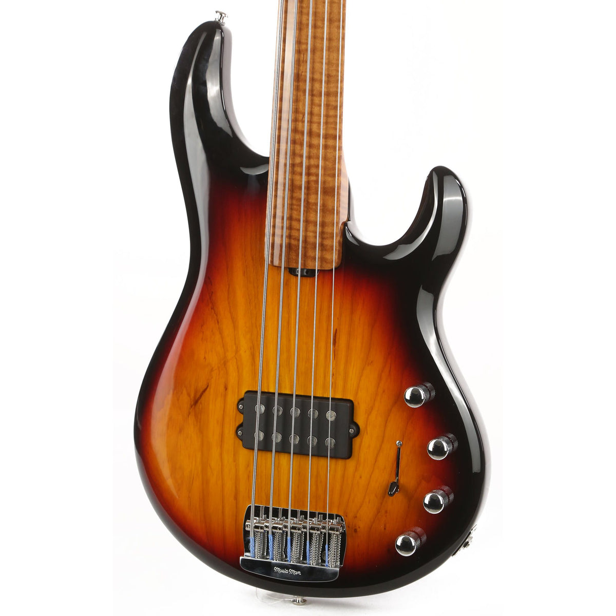 Ernie Ball Music Man BFR StingRay Special 5-String Fretless Bass Vintage Sierra Burst — 7