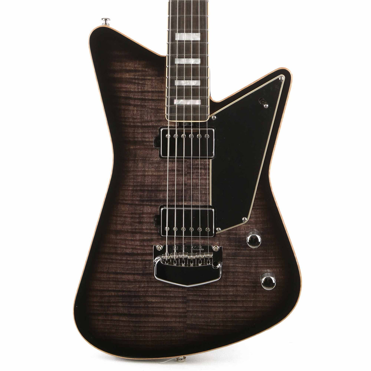 Ernie Ball Music Man BFR Mariposa Omar Rodriguez-Lopez Signature Flame Maple Top Trans Black Used — 1