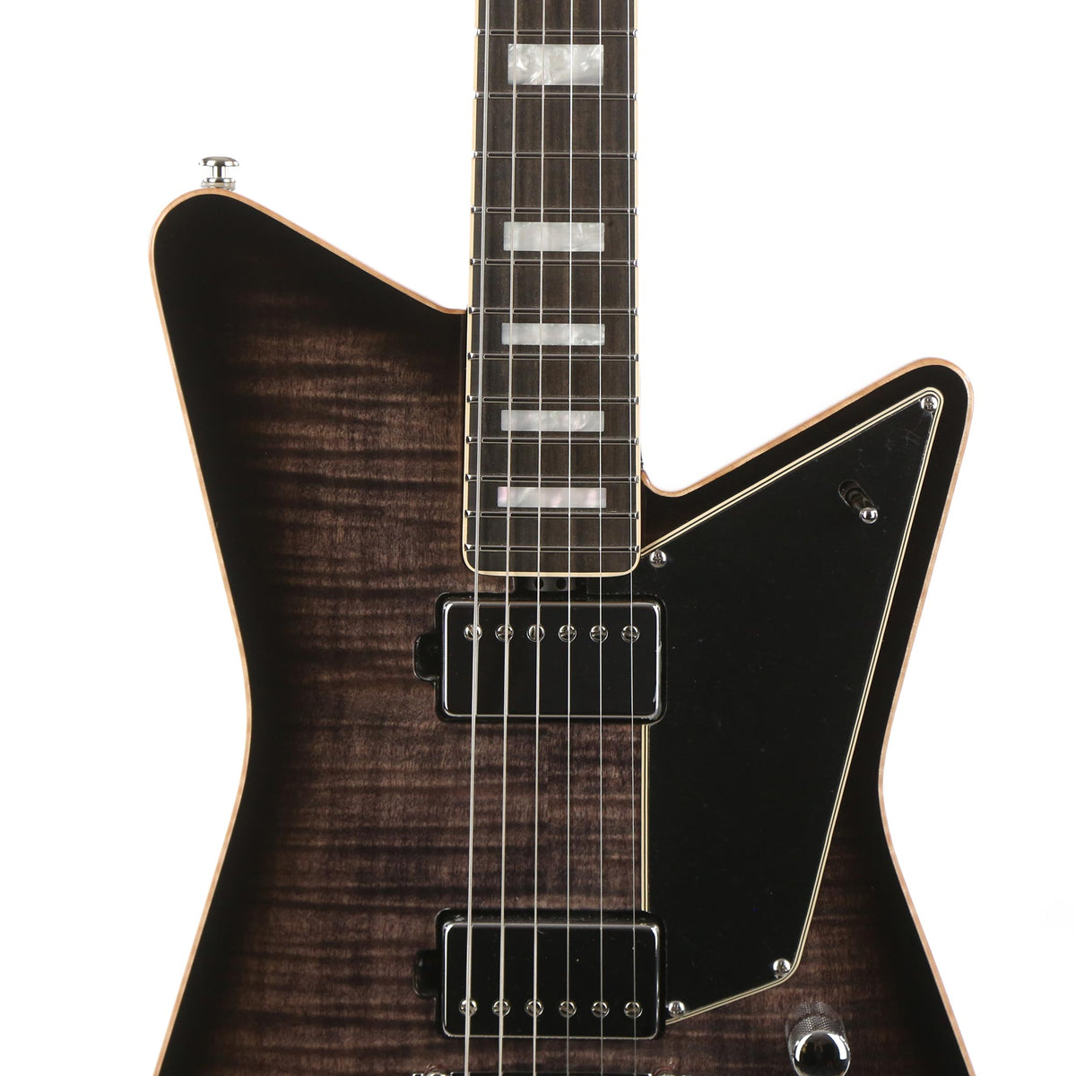 Ernie Ball Music Man BFR Mariposa Omar Rodriguez-Lopez Signature Flame Maple Top Trans Black Used — 6