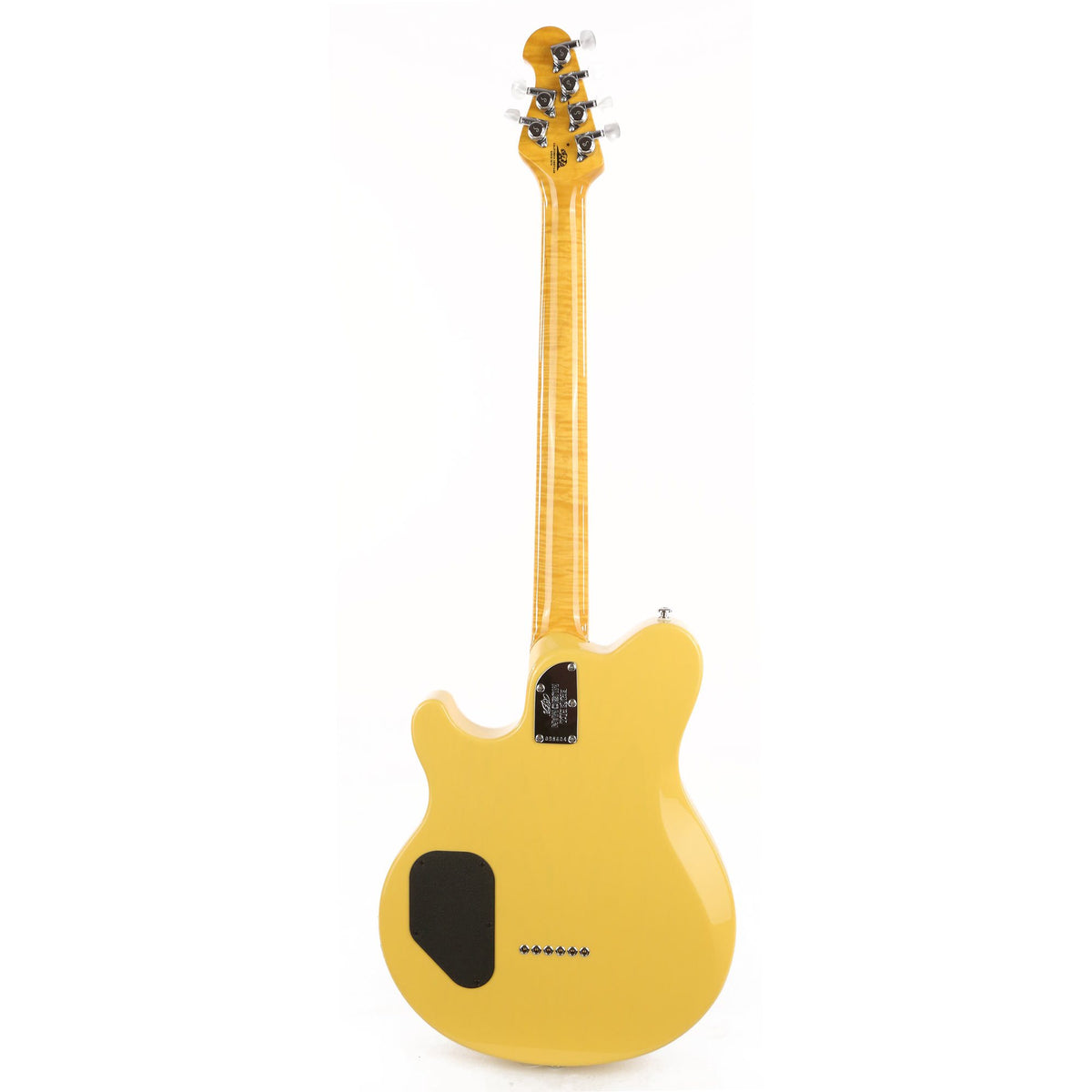 Ernie Ball Music Man BFR Axis Semi-Hollow Buttery Blonde — 3