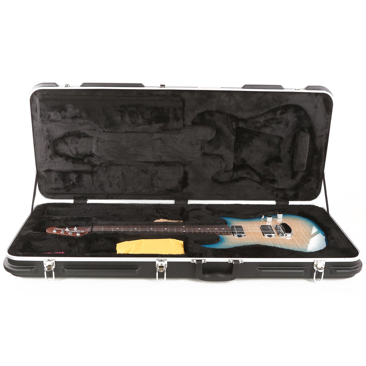 Ernie Ball Music Man BFR Sabre Guitar HH Coral Blue Burst with Rosewood Neck Used — 8