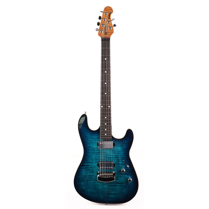 Ernie Ball Music Man Sabre Guitar HH Deep Blue Burst
