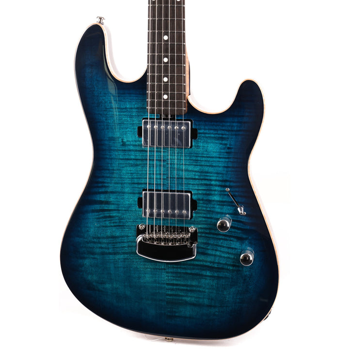 Ernie Ball Music Man Sabre Guitar HH Deep Blue Burst