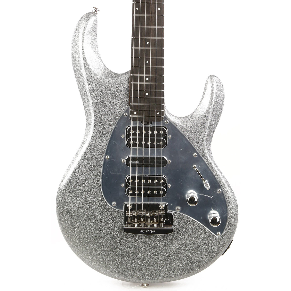 Ernie Ball Music Man BFR Silhouette HSH Trem Silver Flake Sparkle — 1