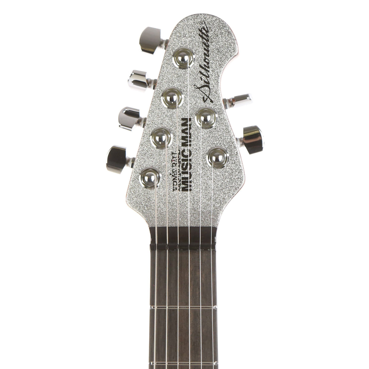 Ernie Ball Music Man BFR Silhouette HSH Trem Silver Flake Sparkle — 4