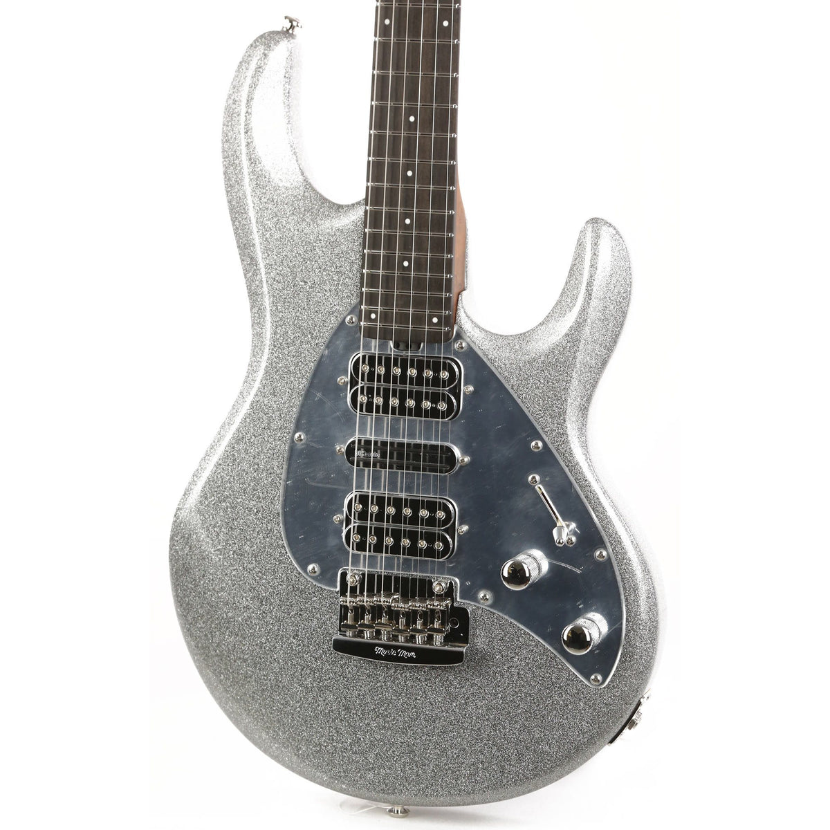 Ernie Ball Music Man BFR Silhouette HSH Trem Silver Flake Sparkle — 7
