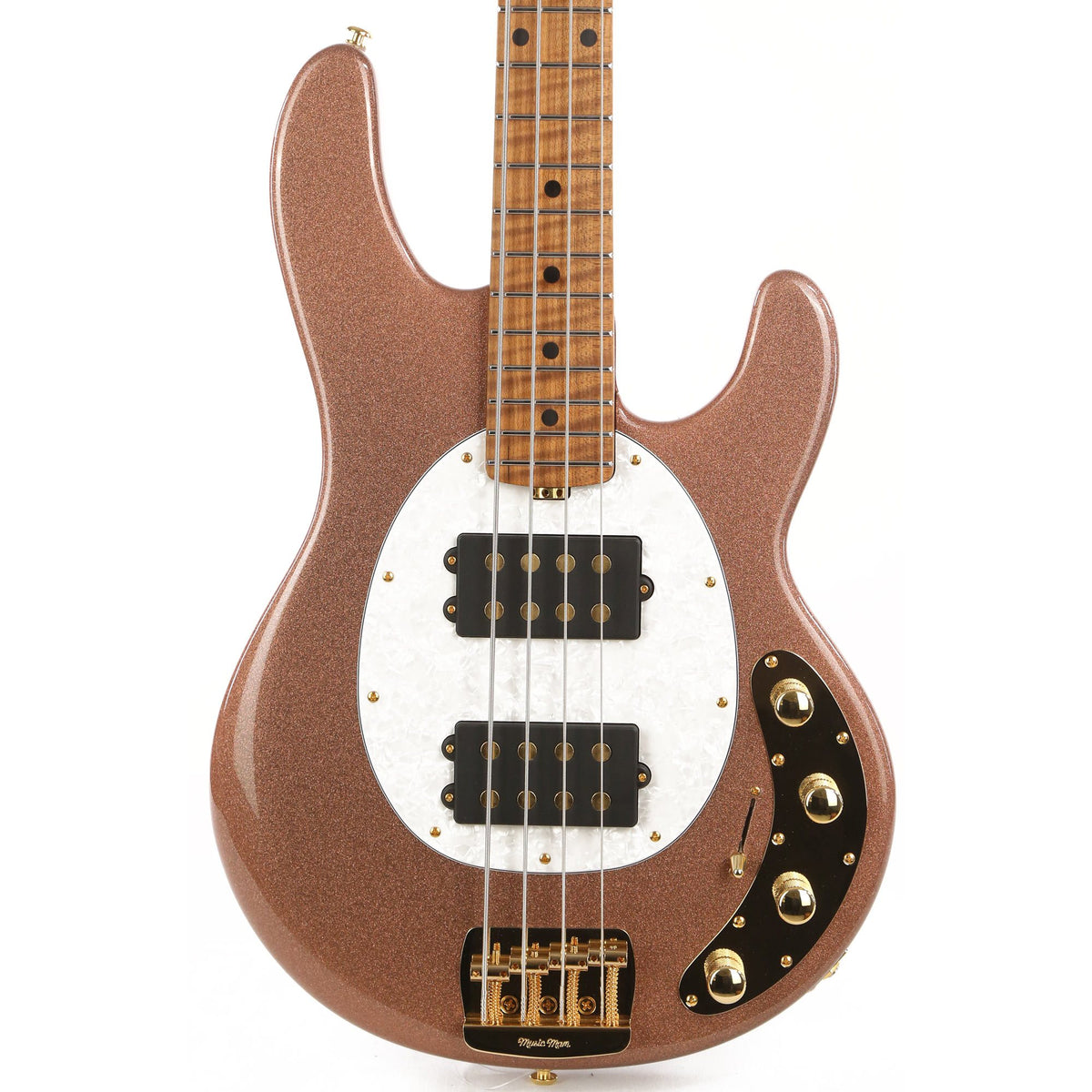 Ernie Ball Music Man BFR StingRay 4 HH Bass Champagne Sparkle with Gold Hardware — 1