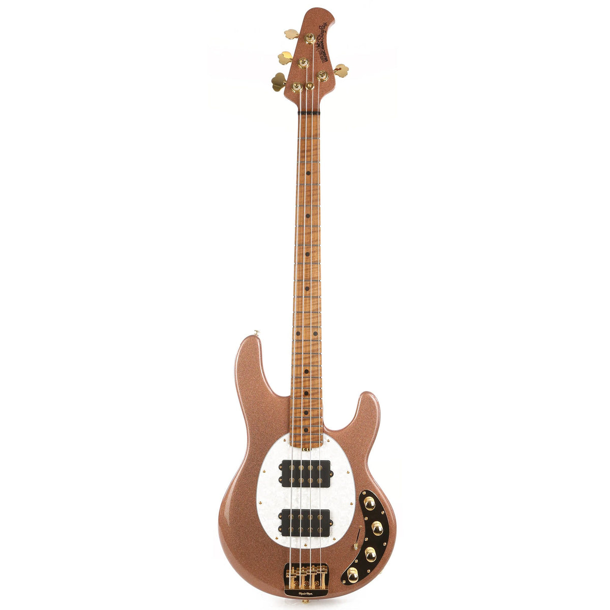 Ernie Ball Music Man BFR StingRay 4 HH Bass Champagne Sparkle with Gold Hardware — 2