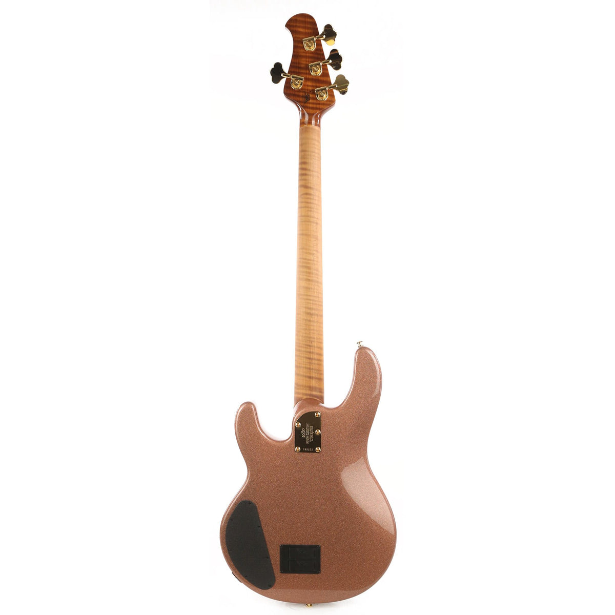 Ernie Ball Music Man BFR StingRay 4 HH Bass Champagne Sparkle with Gold Hardware — 3
