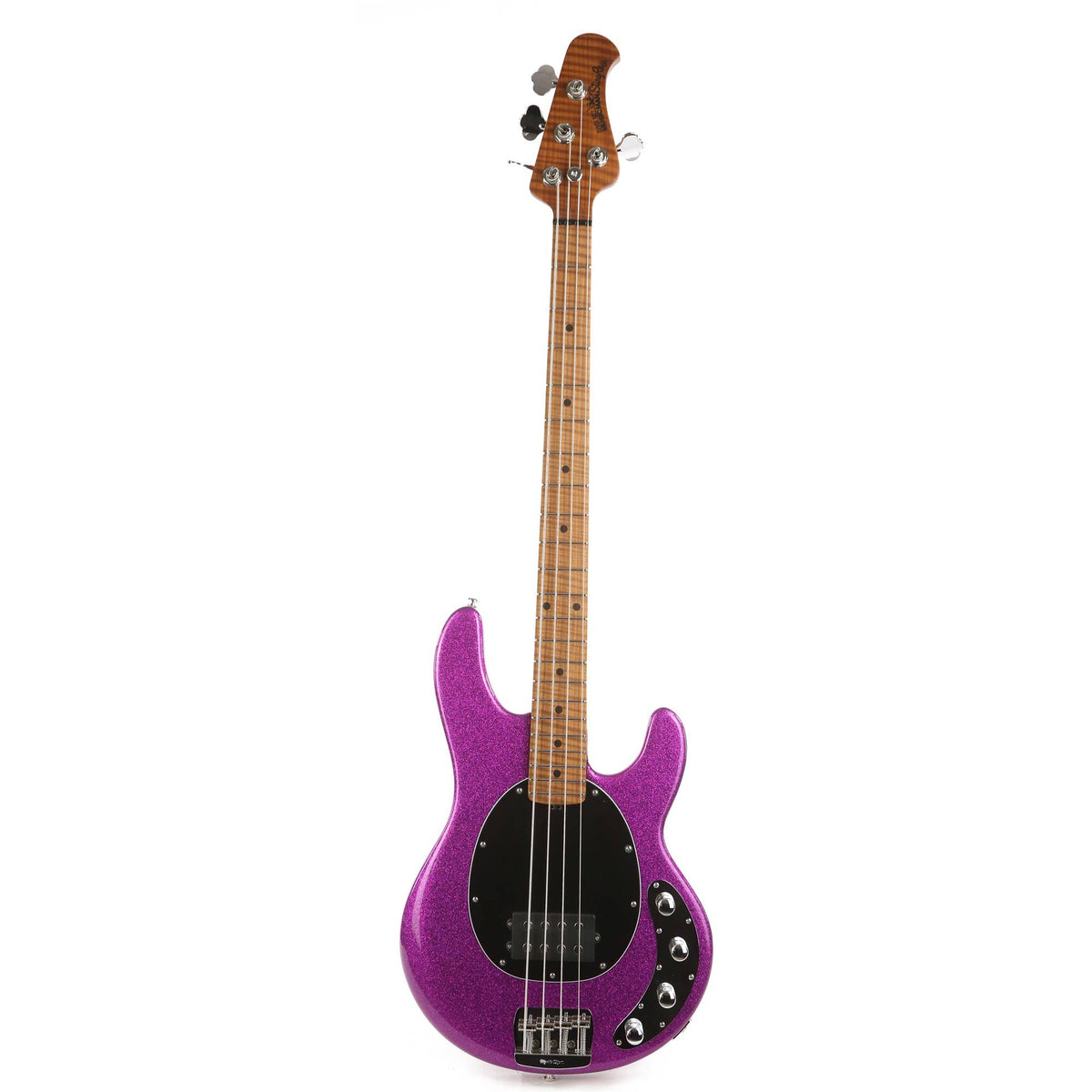 Ernie Ball Music Man StingRay 4 H Special Music Zoo Exclusive Fuchsia Sparkle — 2