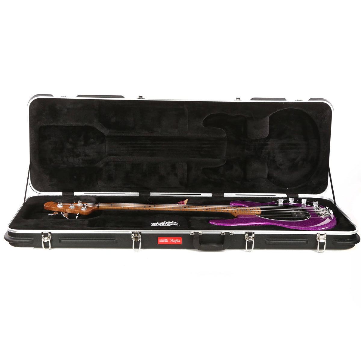 Ernie Ball Music Man StingRay 4 H Special Music Zoo Exclusive Fuchsia Sparkle — 8
