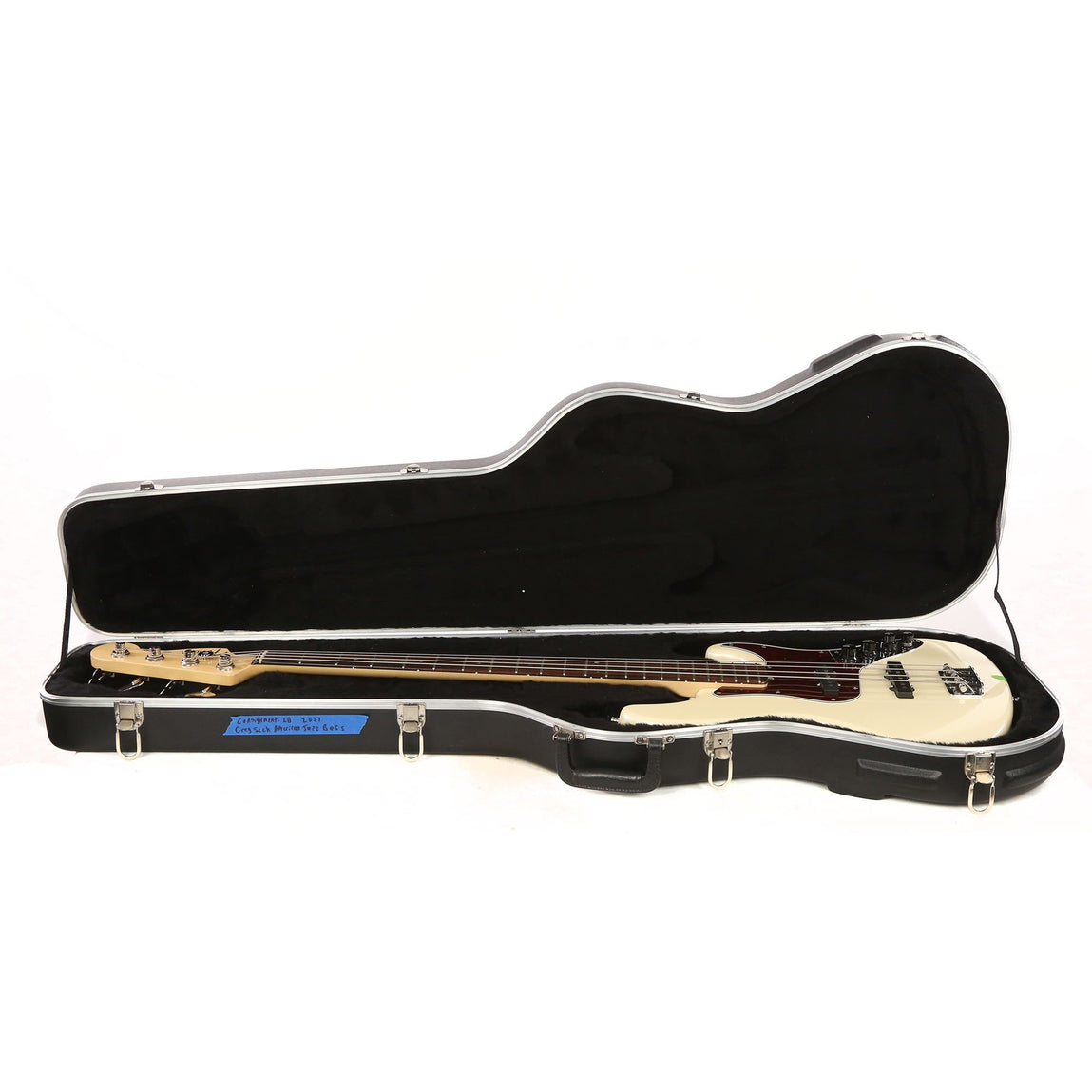 Fender American Deluxe Jazz Bass Olympic Pearl 2007 | The Music Zoo