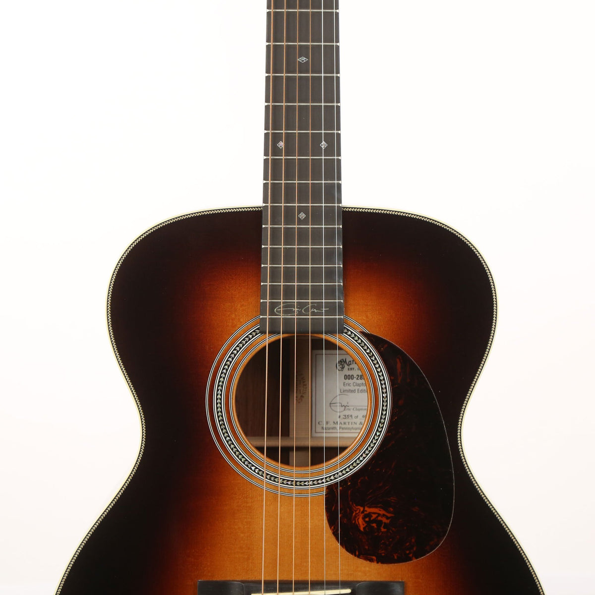 Martin 000-28M Limited Edition Eric Clapton Model Acoustic Sunburst 2009 — 6