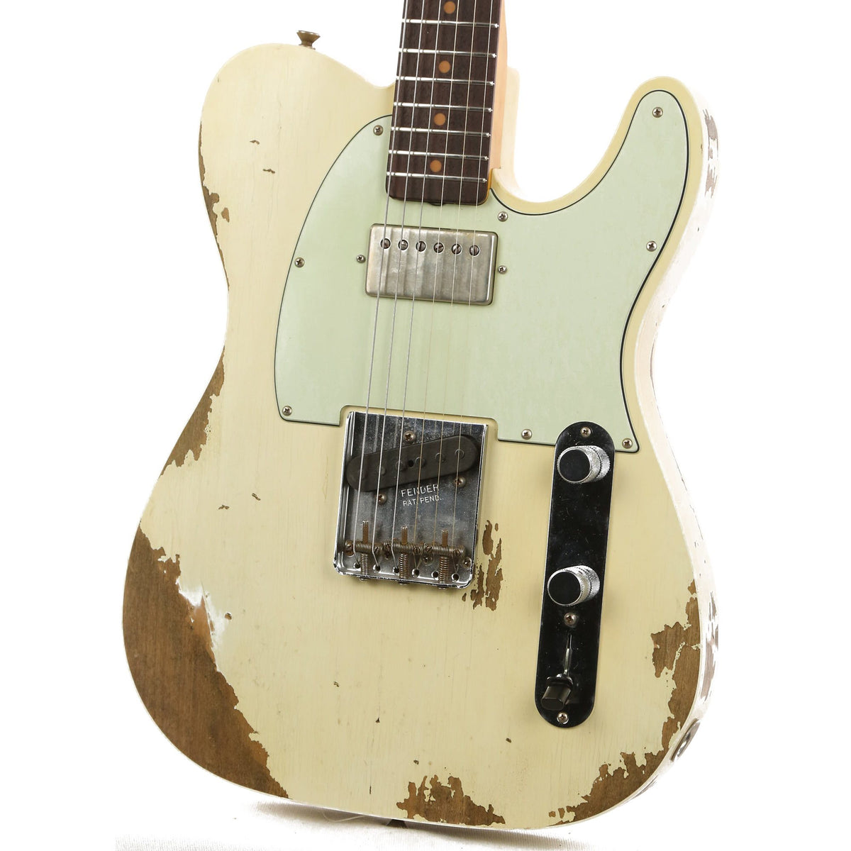 Fender Custom Shop 1960 Telecaster Custom Super Faded Aged Olympic White NAMM 2017 Display — 6