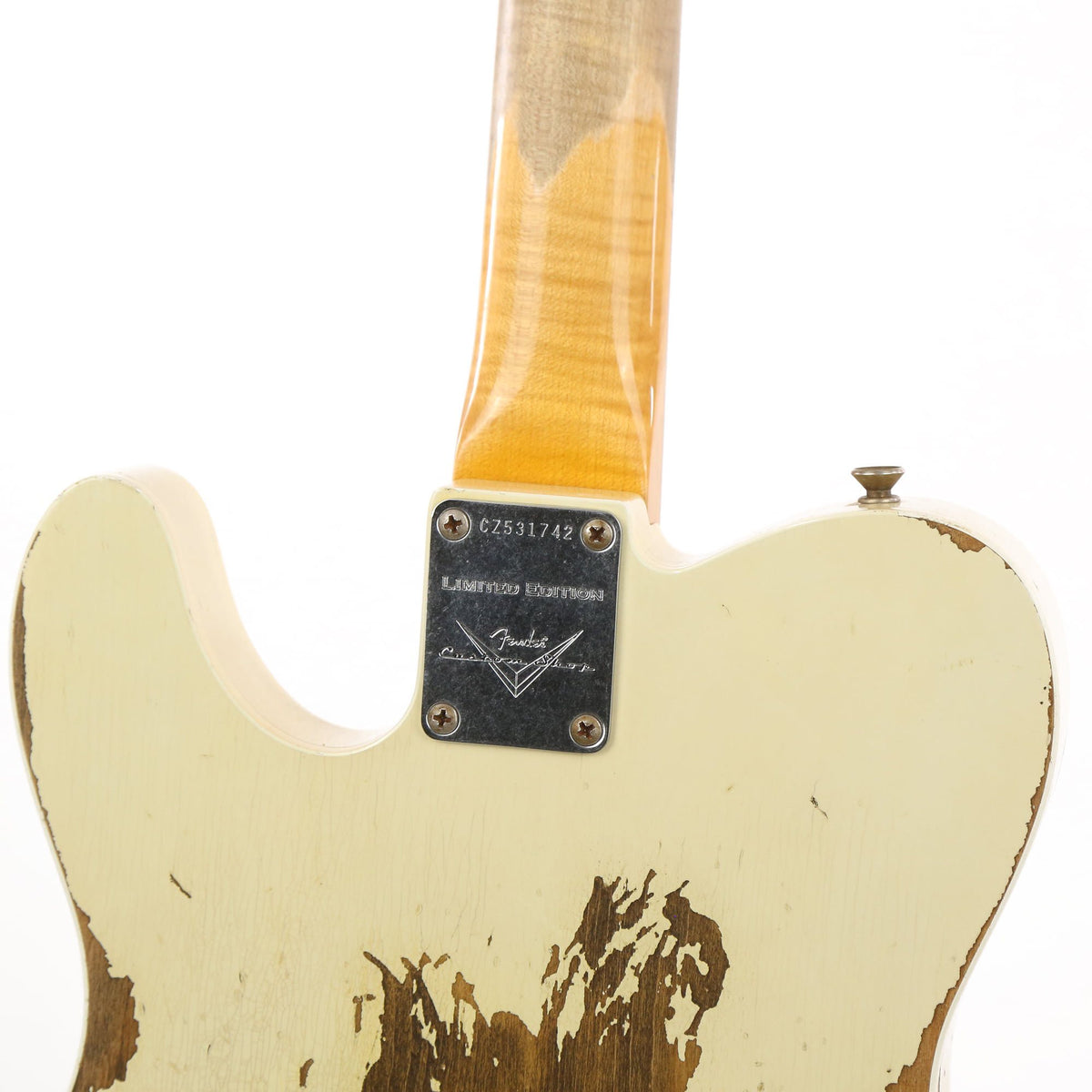 Fender Custom Shop 1960 Telecaster Custom Super Faded Aged Olympic White NAMM 2017 Display — 8