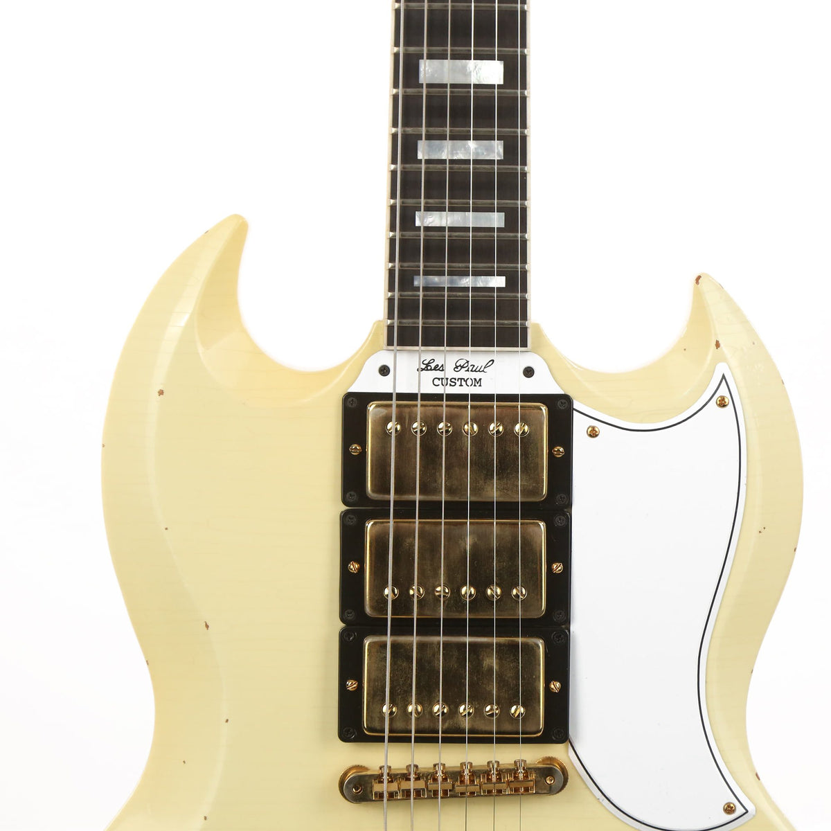 GIbson Custom Shop SG Custom Heavy Aged Classic White 2019 — 6
