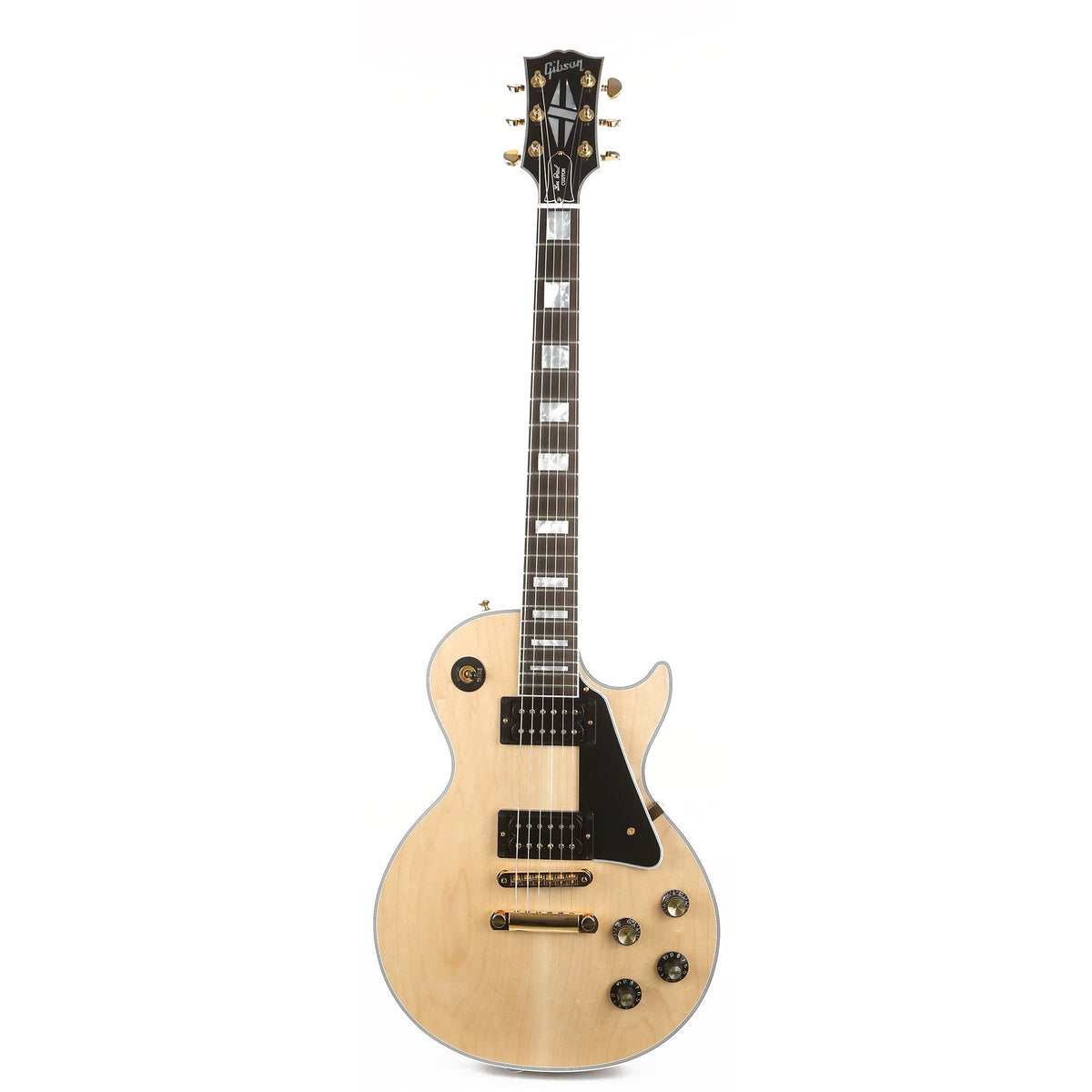 Gibson Custom Shop Les Paul Custom Natural Top Ebony Body Made 2 Measure — 2