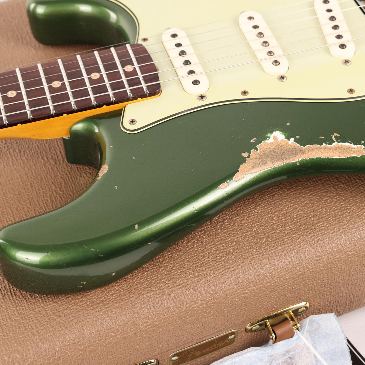 Fender Custom Shop NoNeck '60 Stratocaster Heavy Relic Olive Green Metallic Music Zoo Exclusive — 7