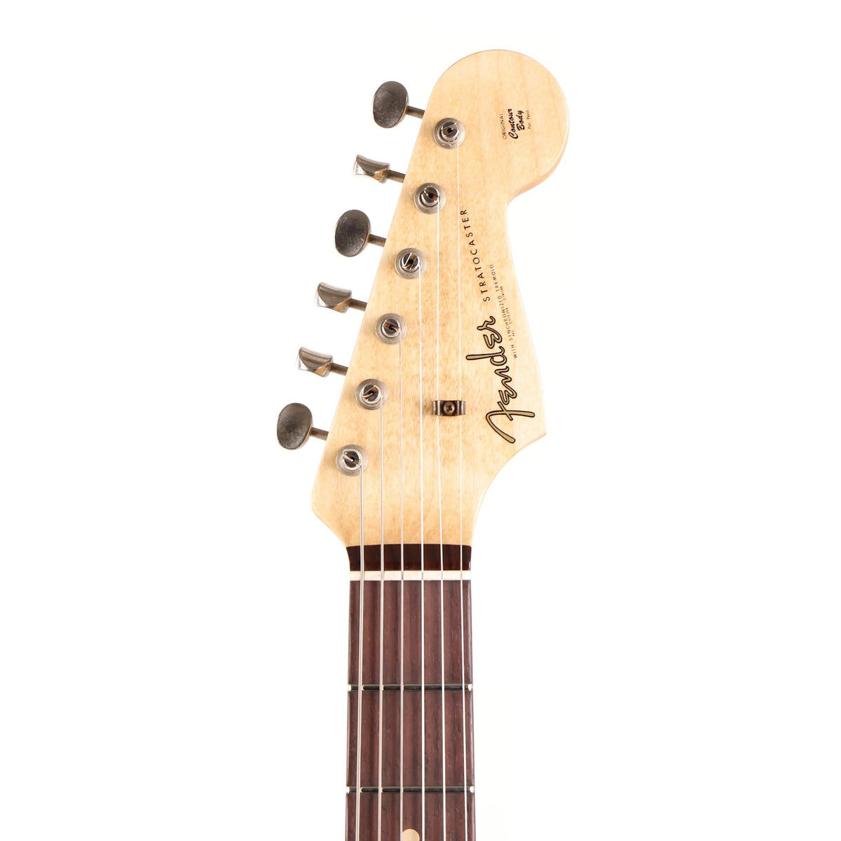 Fender Custom Shop NoNeck 1960 Stratocaster Music Zoo Exclusive Fiesta Red Journeyman Relic — 4