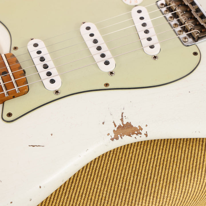 Fender Custom Shop '50s Roasted NoNeck Stratocaster Heavy Relic Olympic White 2022
