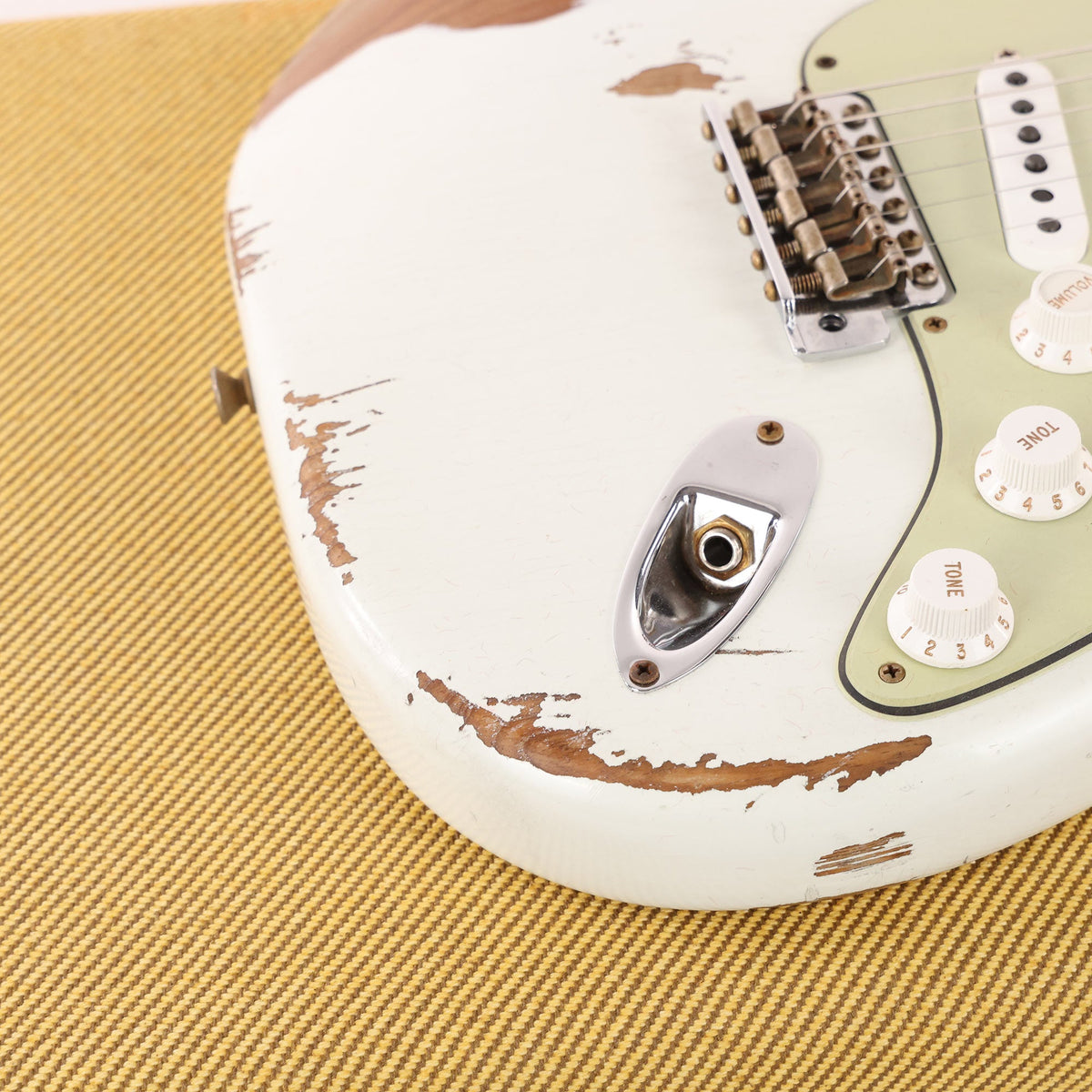 Fender Custom Shop '50s Roasted NoNeck Stratocaster Heavy Relic Olympic White 2022 — 9