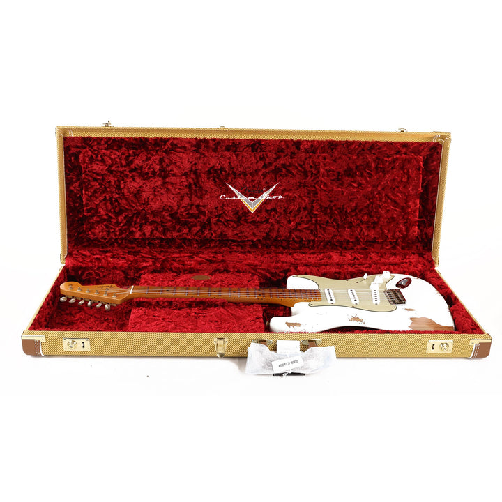 Fender Custom Shop '50s Roasted NoNeck Stratocaster Heavy Relic Olympic White 2022